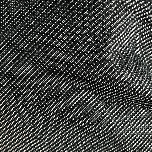 Vintage 80s Miss Renfrew Indie Disco Glam Rock Silver Mesh Dolman Sleeves Dress - Picture 7 of 7